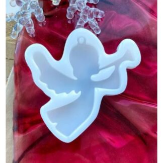 Silicone mold "Angel with a pipe"