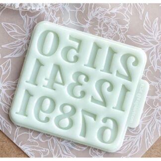 Silicone mold No. 34 "Arabic Numbers 12 pcs"
