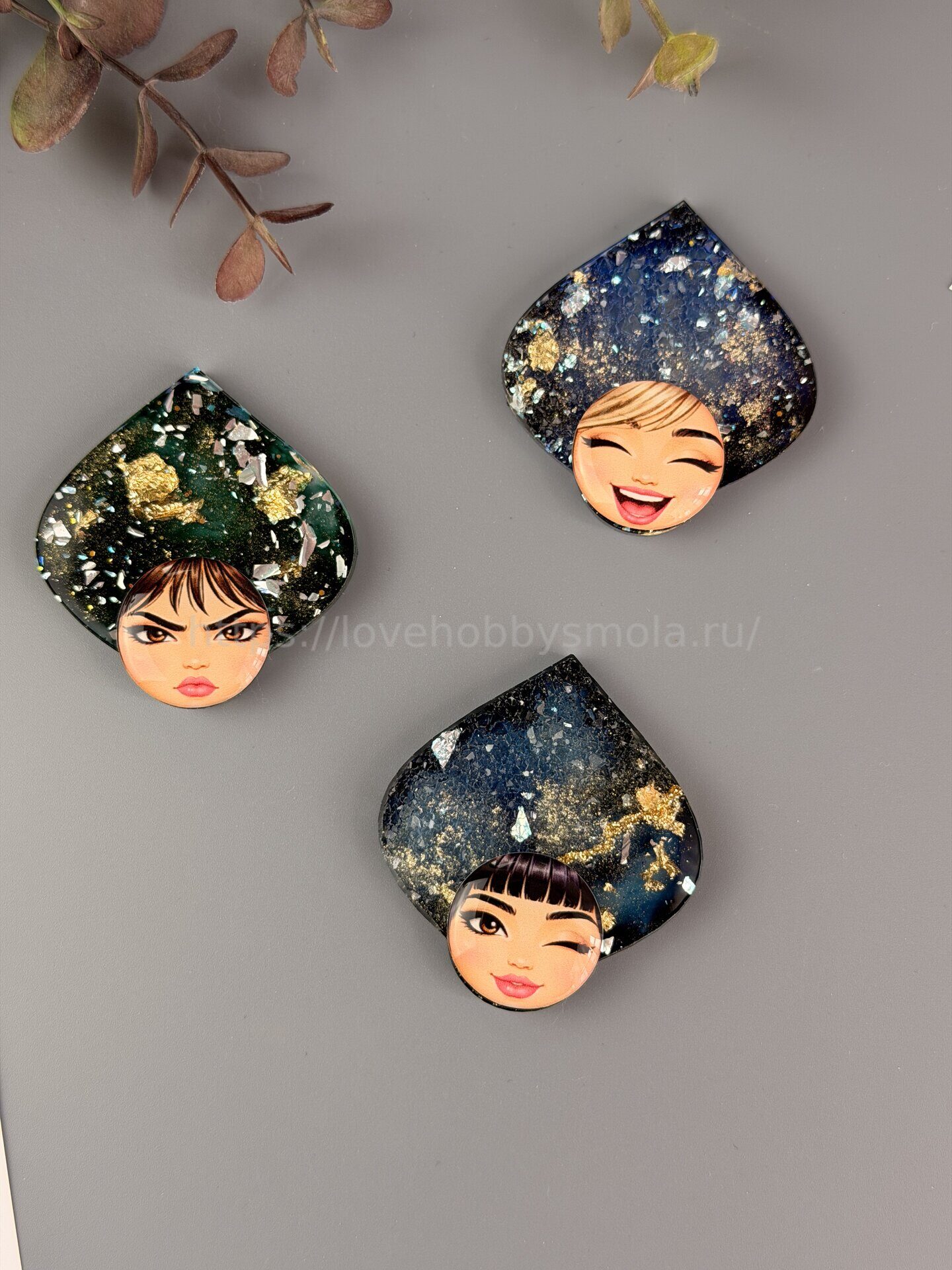 S19 Cabochons Emotional beauties 20mm – image 3