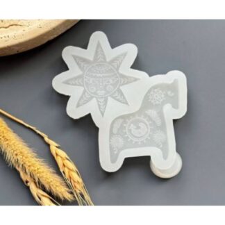 Brooch mold "Horse/Sunshine" Slavic series