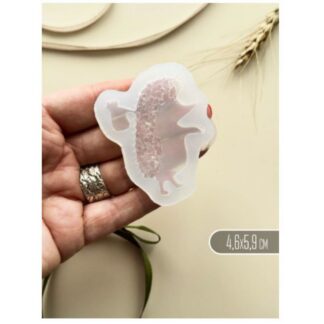 Brooch "Hedgehog" crystalline