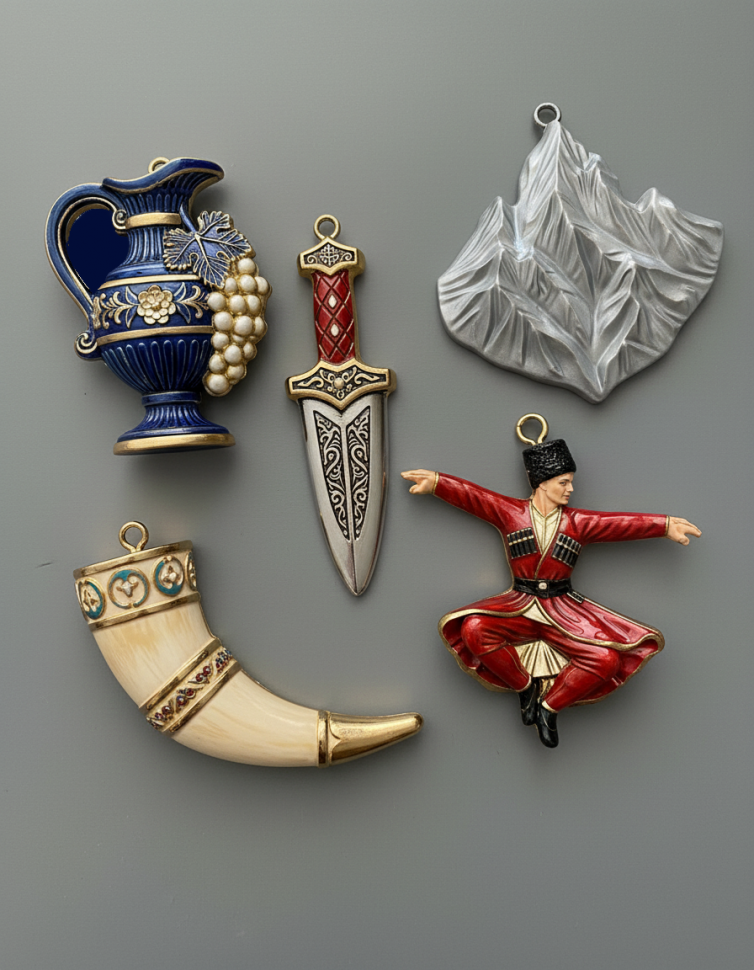 No. 4071 Caucasian Folk Design Silicone Mold - image 5