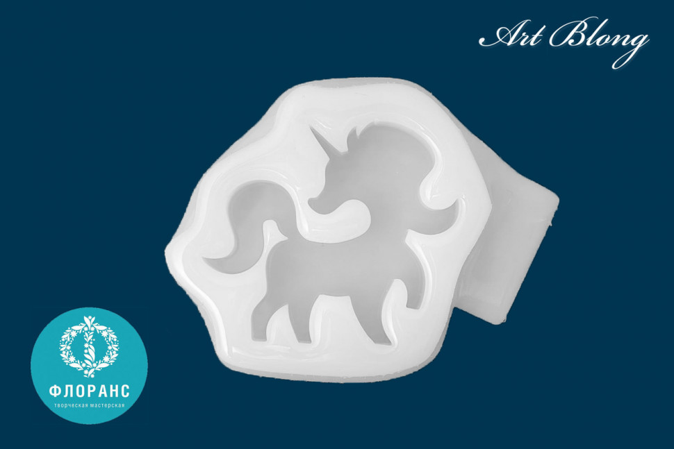 No. 682 Unicorn Brooch Silicone Mold - image 3