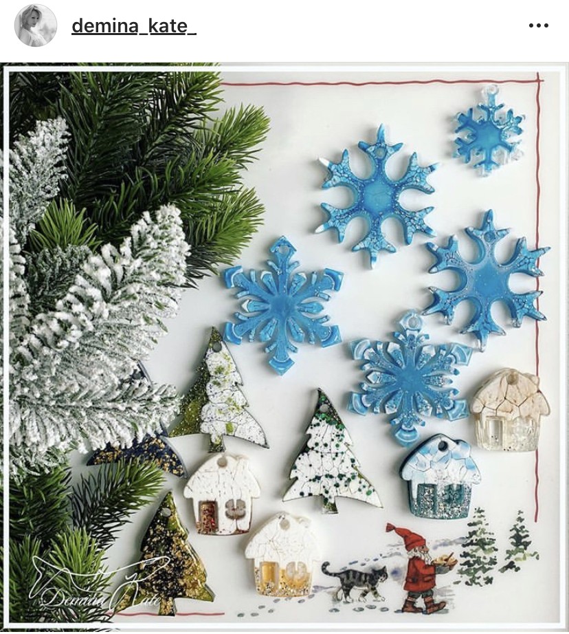 No. 216 Large Snowflake Silicone Mold - image 5