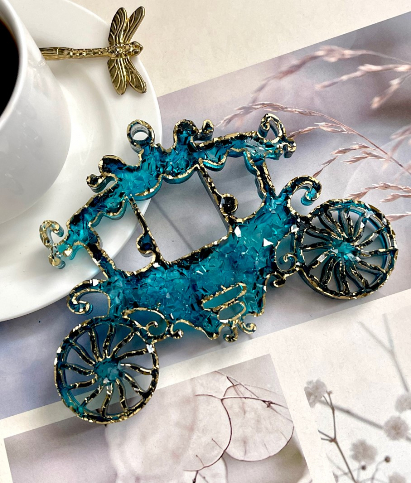 No. 770 Crystal Carriage Silicone Mold - image 3