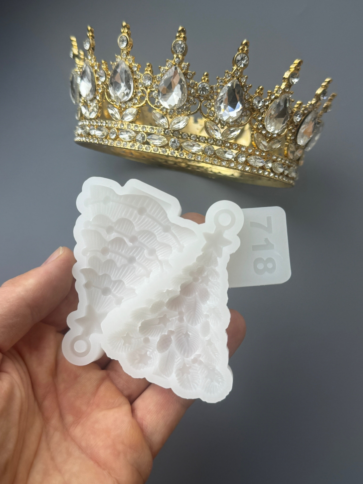 No. 718 Christmas Trees, 2 Cavities Silicone Mold - image 2