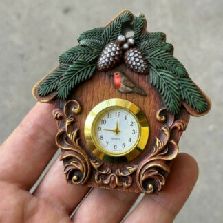 No. 236 Cuckoo Clock with Clock Insert Recess Silicone Mold - image 1