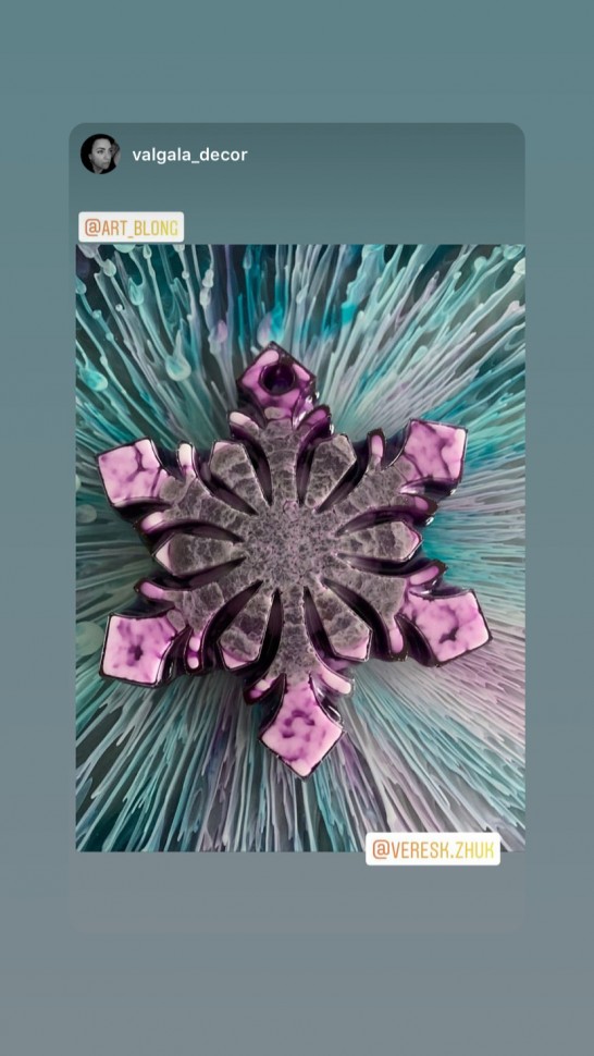No. 221 Small Snowflake Silicone Mold - image 6