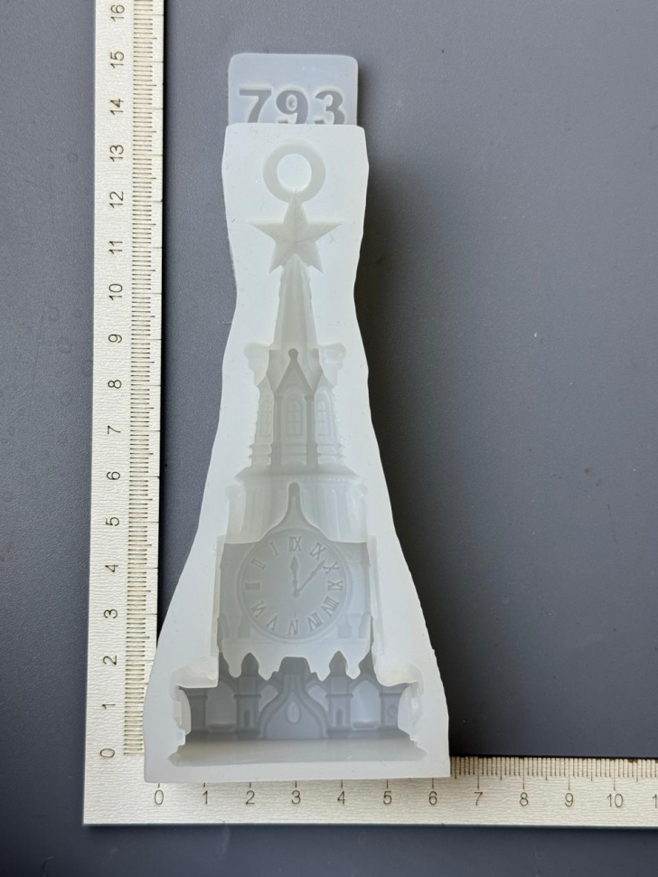 No. 793 Chiming Clock Silicone Mold - image 3