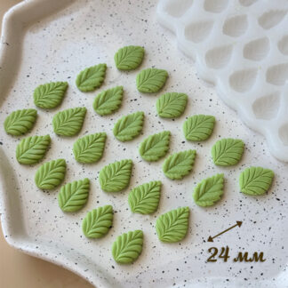 No. 4000 Leaves - 24 Cavities Silicone Mold - image 1