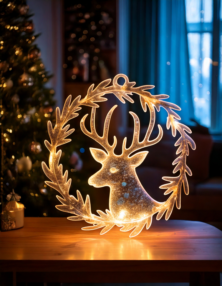 No. 715 Glossy Reindeer in a Bauble Silicone Mold - image 4