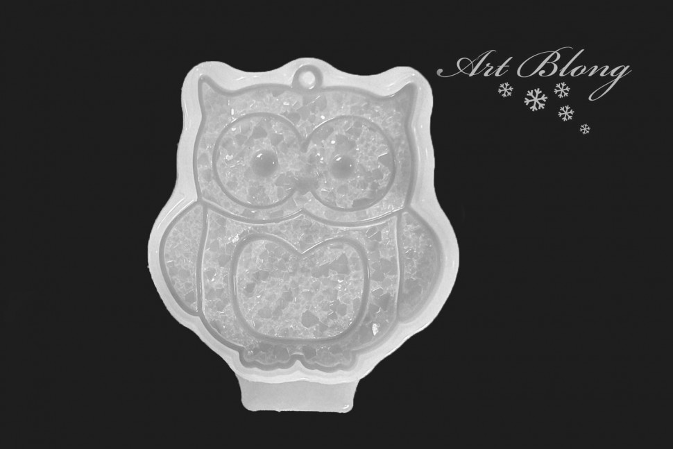 No. 165 Crystal Owl Silicone Mold - image 5