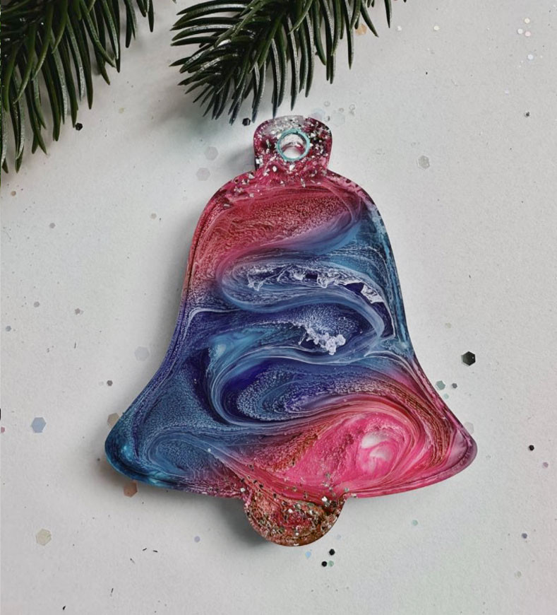 No. 104 Christmas Bell Silicone Mold - image 2