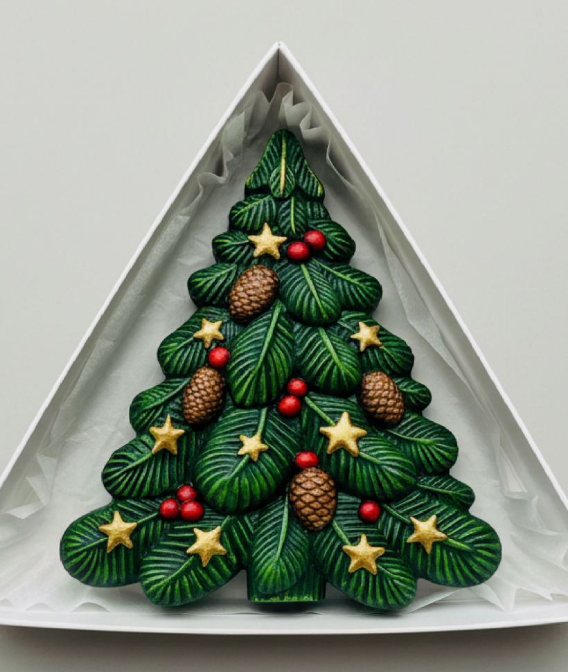 No. 4066 Christmas Tree for Dubai Chocolate Silicone Mold - image 3