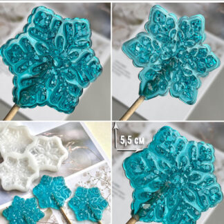 No. 912 Crystal Snowflakes Silicone Mold - image 1
