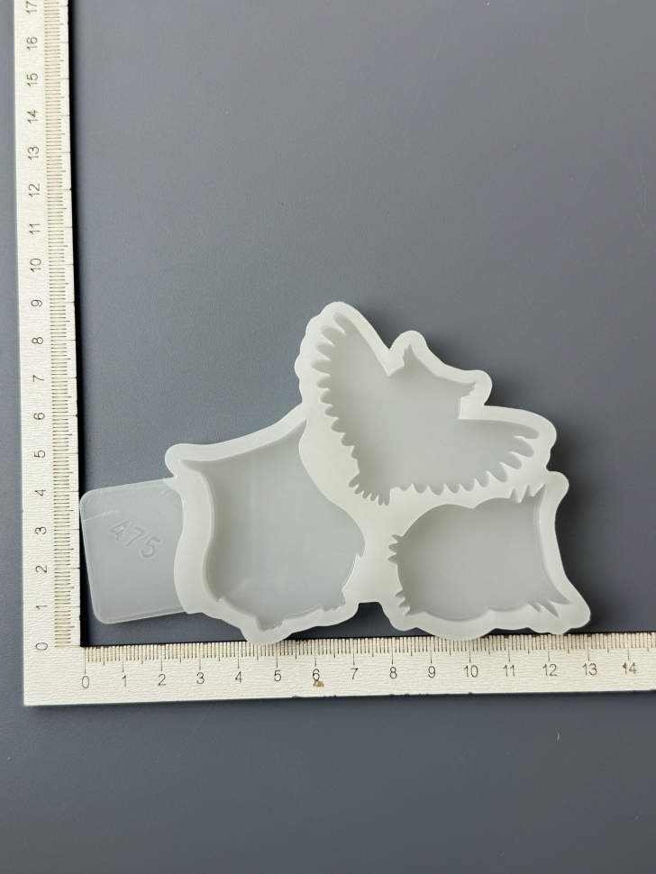 No. 475 Owls - Three Cavities Silicone Mold - image 3