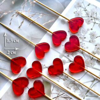 No. 1017 Glossy Hearts Silicone Mold - image 1