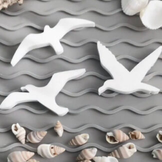 No. 486 Seagulls Silicone Mold - image 1