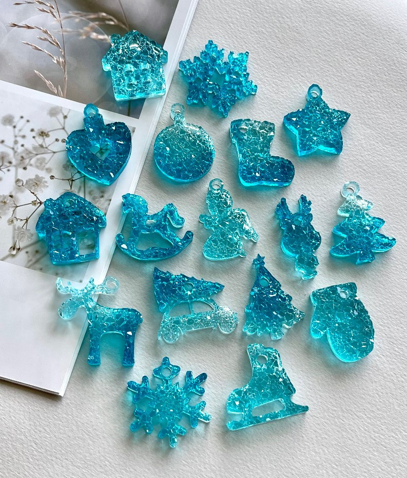 No. 246 Crystal Mini Christmas Ornaments Silicone Mold - image 4