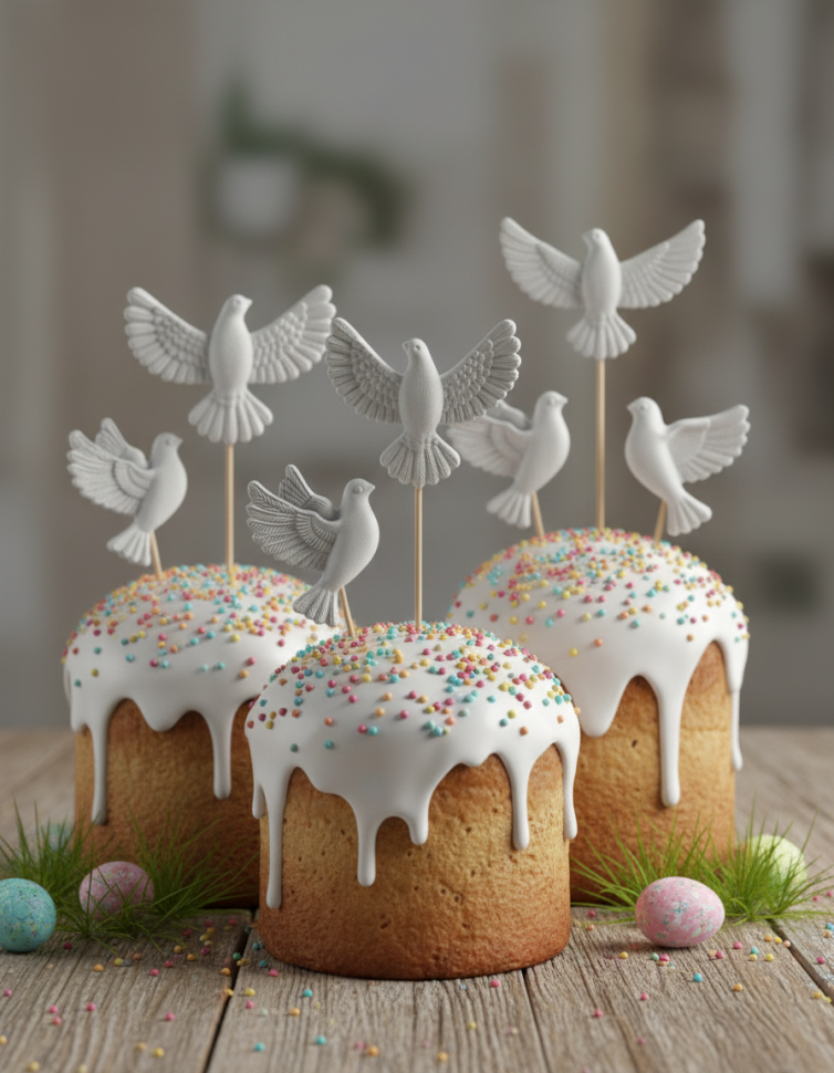 No. 4077 Doves Silicone Mold - image 9