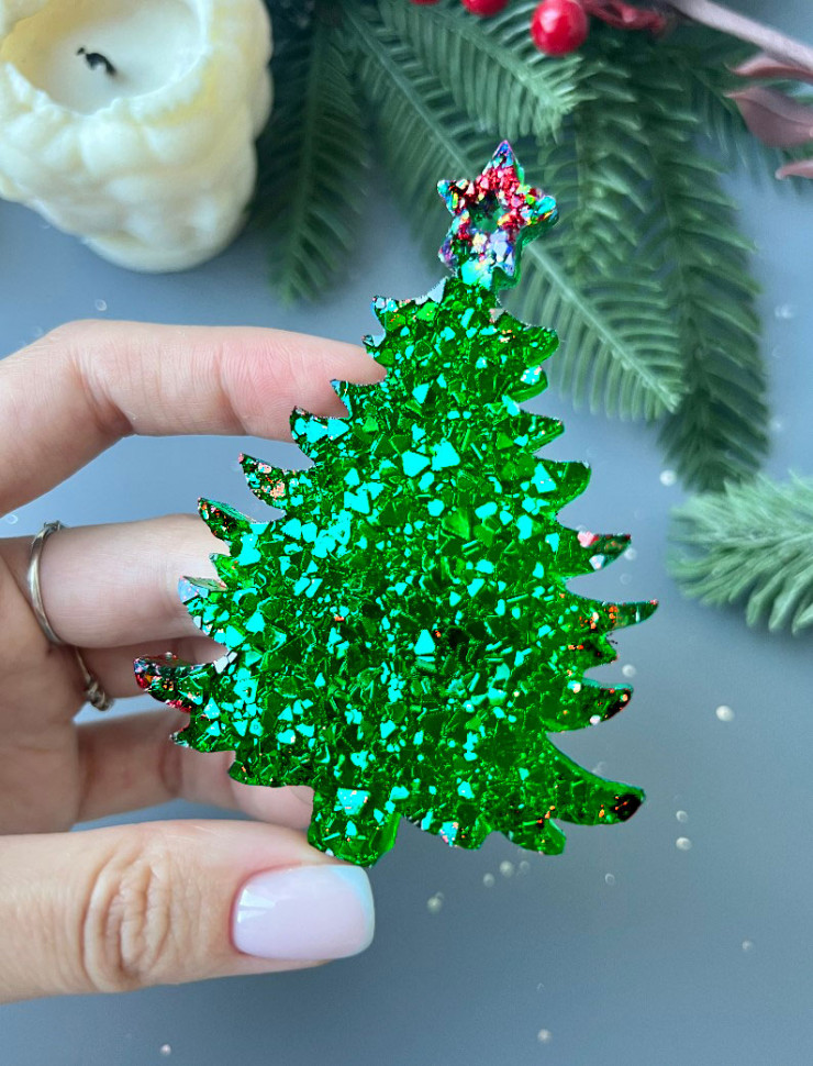 No. 195 Crystal Christmas Tree Silicone Mold - image 3