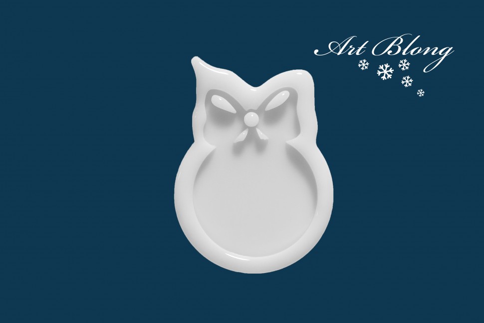 No. 203 Bauble with Bow Silicone Mold - image 4