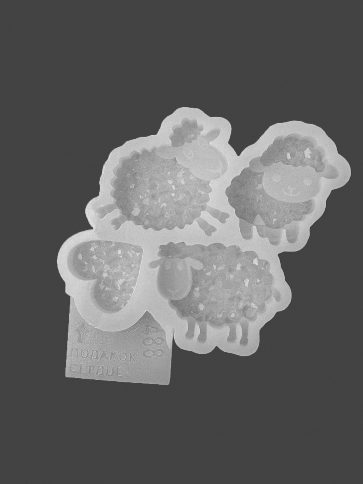 No. 488 Crystal Sheep Brooches Silicone Mold - image 4