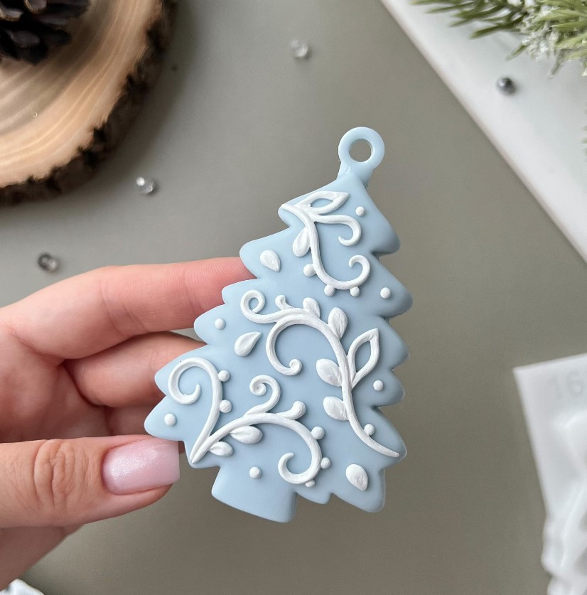 No. 163 Christmas Tree Silicone Mold - image 2