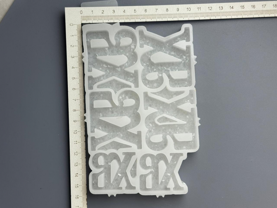 No. 957 Easter Cyrillic XB Lettering Silicone Mold - image 3