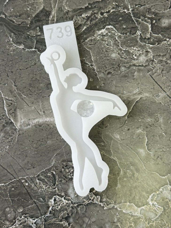No. 739 Gymnast with Crystal Ball Silicone Mold - image 5