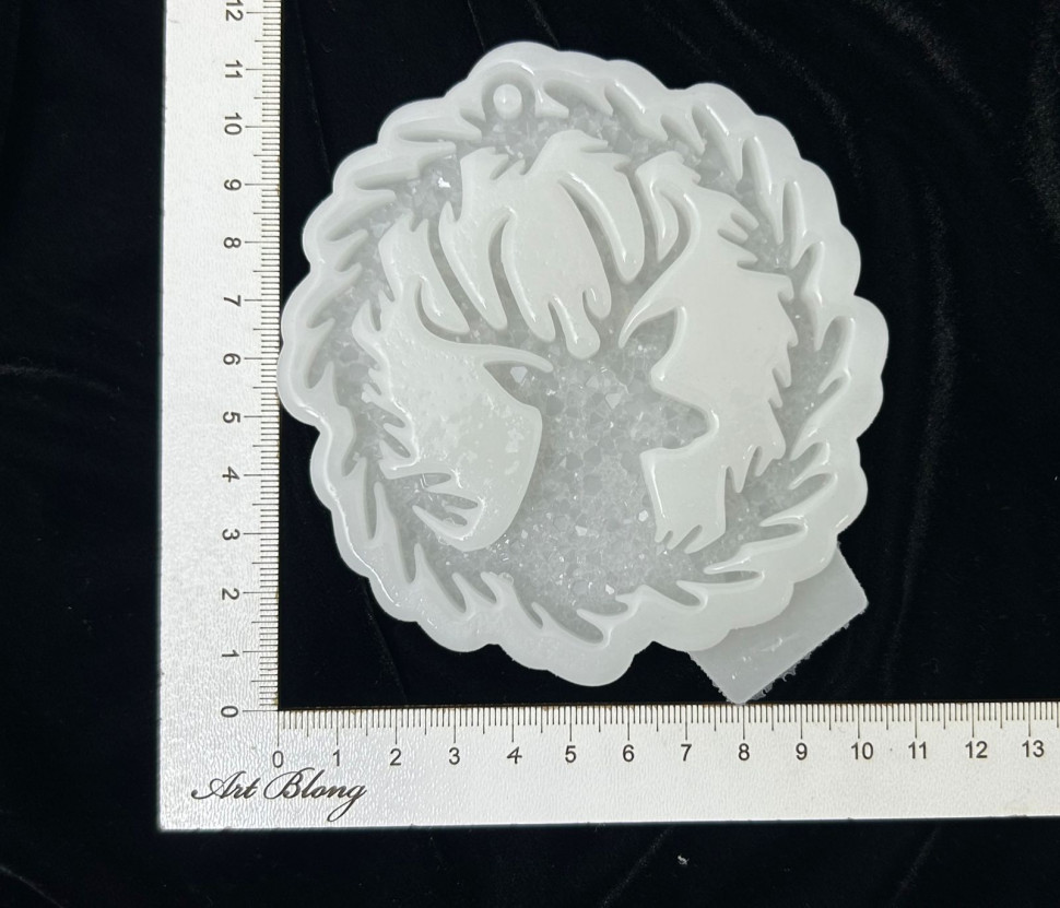 No. 105 Reindeer in a Bauble Silicone Mold - image 3