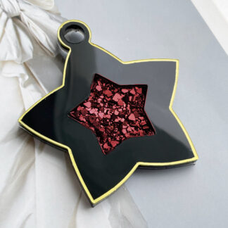 No. 159 Star with Crystal Center Silicone Mold - image 1