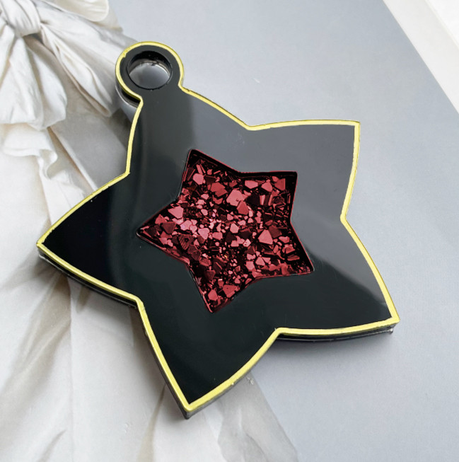 No. 159 Star with Crystal Center Silicone Mold - image 1
