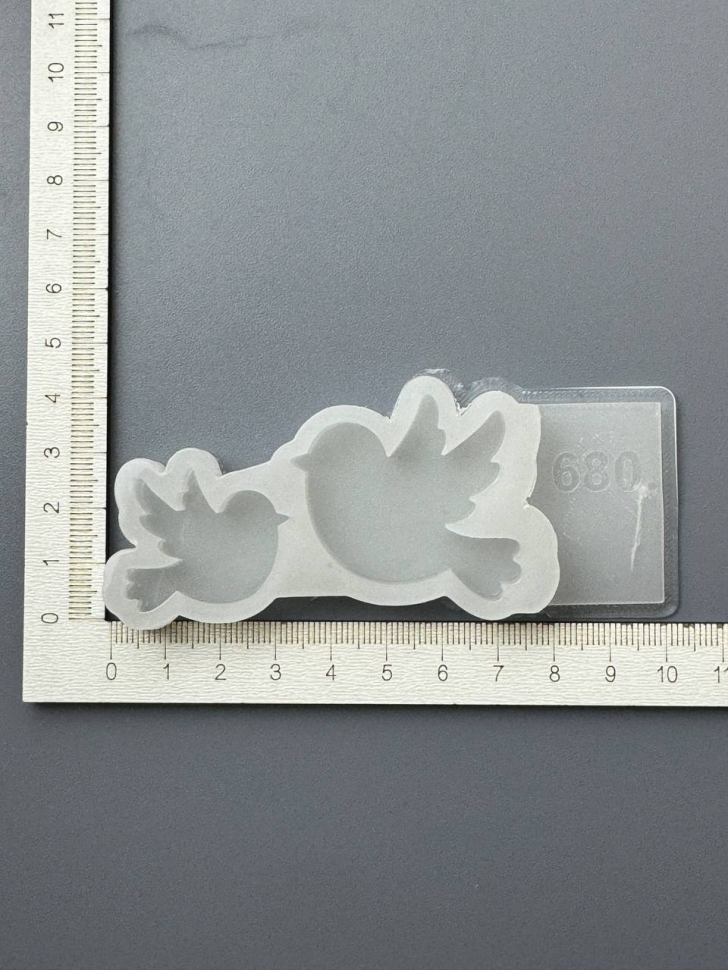 No. 680 Glossy Birds - Two Cavities Silicone Mold - image 3