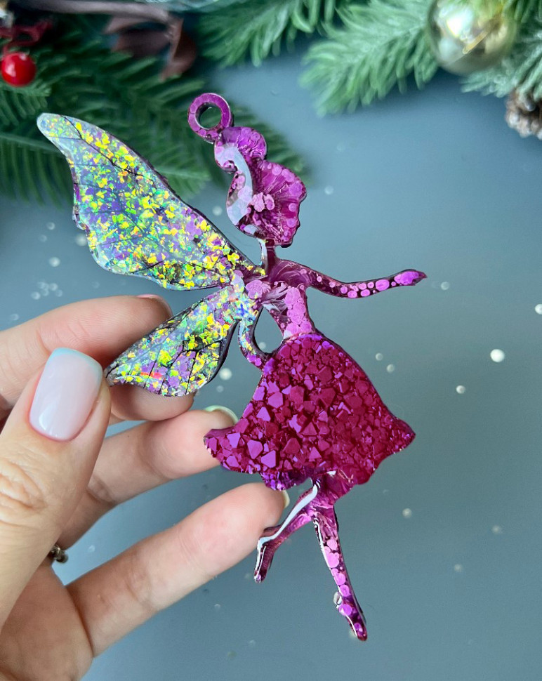 No. 125 Fairy with Crystal Skirt Silicone Mold - image 3
