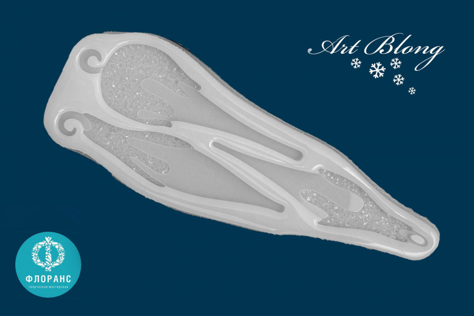No. 257 Crystal Icicles, 3 Cavities Silicone Mold - image 2