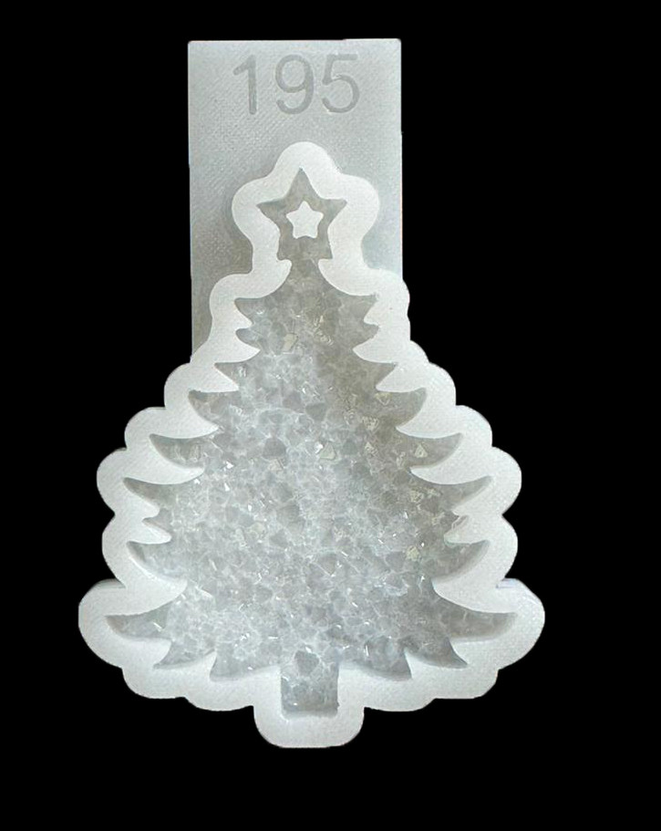 No. 195 Crystal Christmas Tree Silicone Mold - image 2