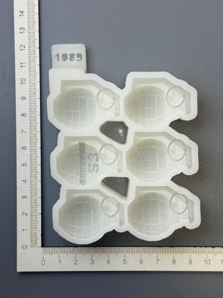 No. 1089 Grenades, February 23 Design Silicone Mold - image 3