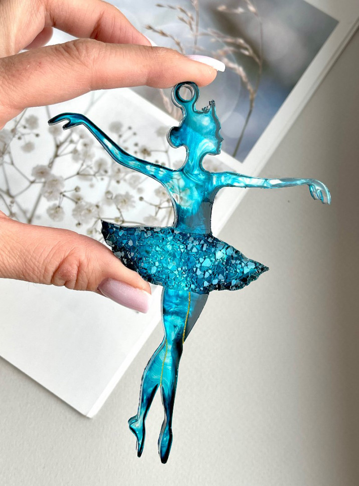 No. 736 Ballerina with Crystal Tutu Silicone Mold - image 1