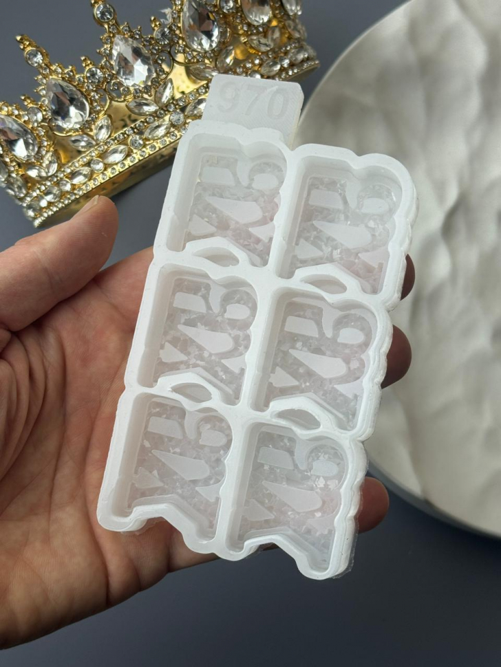 No. 970 Easter Cyrillic XB Lettering Silicone Mold - image 3
