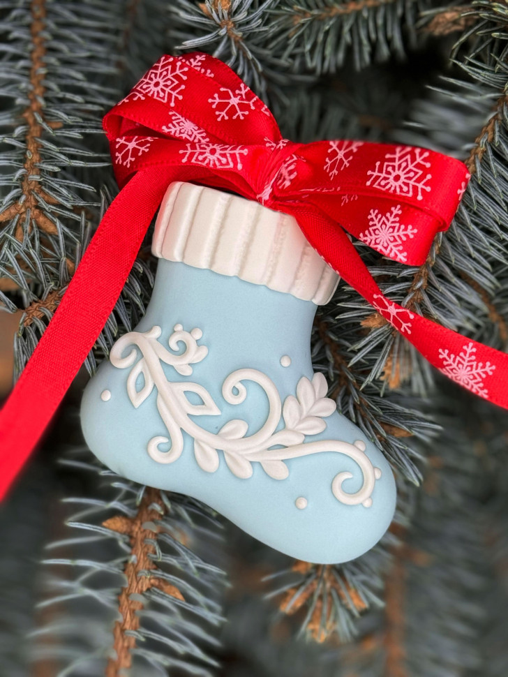 No. 241 Christmas Stocking and Felt Boot Silicone Mold - image 3