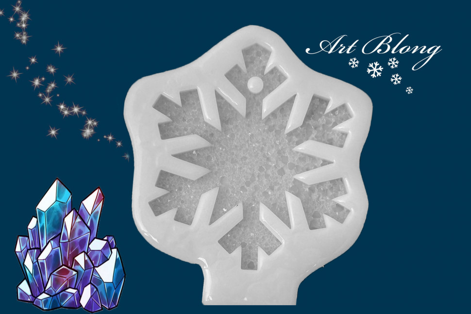 No. 107 Crystal Snowflake Silicone Mold - image 3