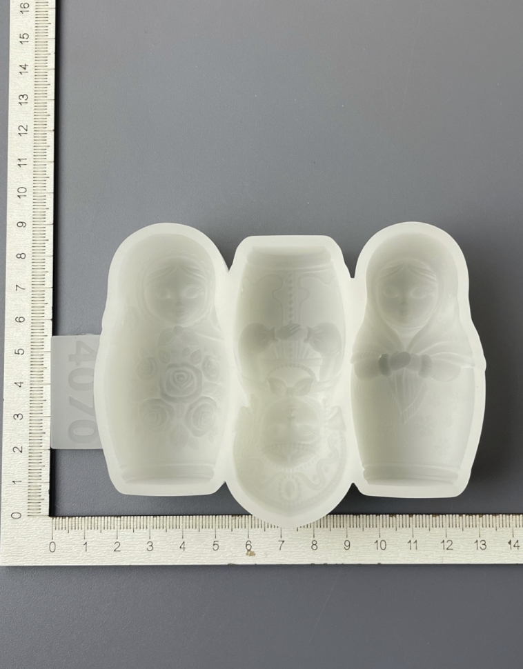 No. 4070 Large Matryoshka Dolls Silicone Mold - image 3