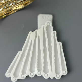 No. 776 Glossy Icicles, 9 Cavities Silicone Mold - image 1