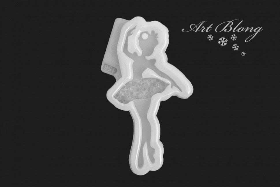 No. 156 Ballerina with Crystal Tutu Silicone Mold - image 3
