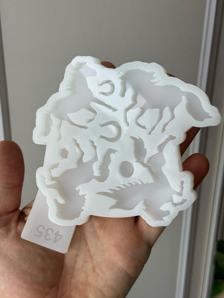 No. 435 Glossy Horse Brooches Silicone Mold - image 4