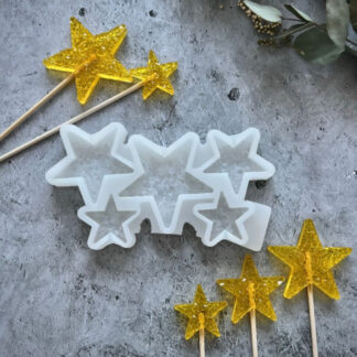 No. 939 Crystal Stars Silicone Mold - image 1