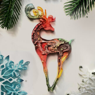 No. 235 Christmas Reindeer Silicone Mold - image 1