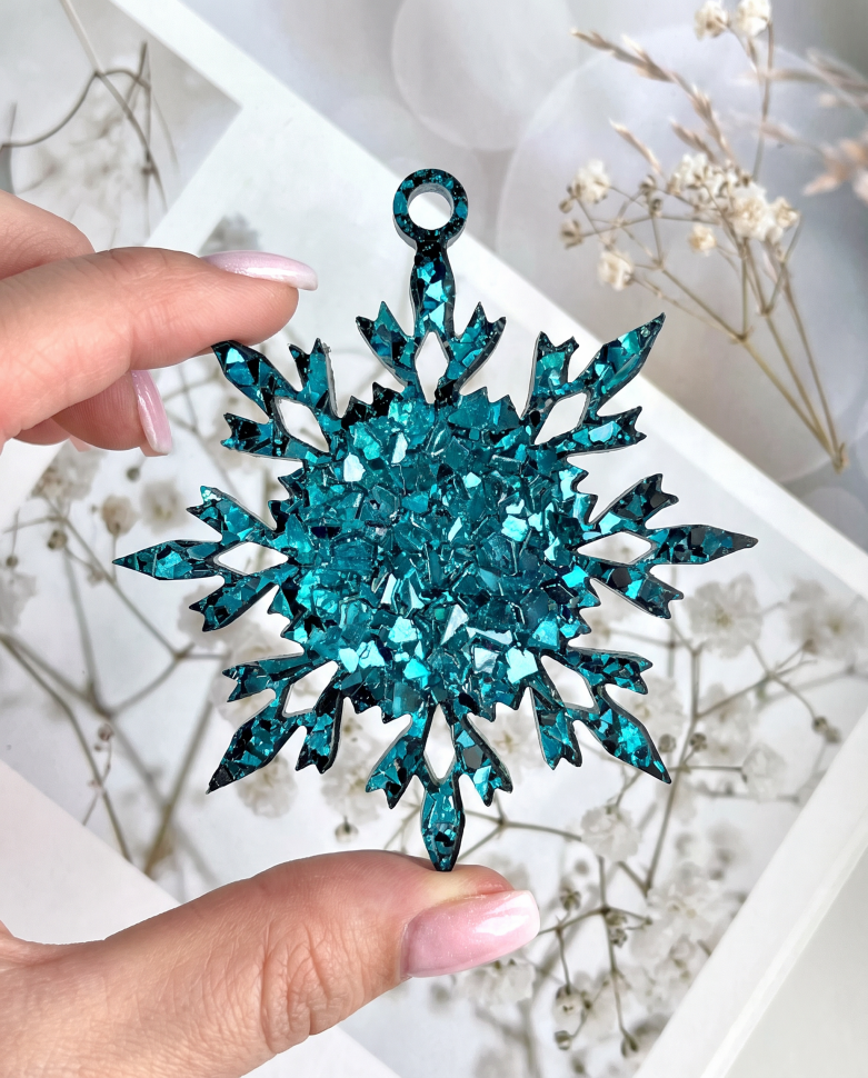 No. 220 Crystal Snowflakes Silicone Mold - image 3