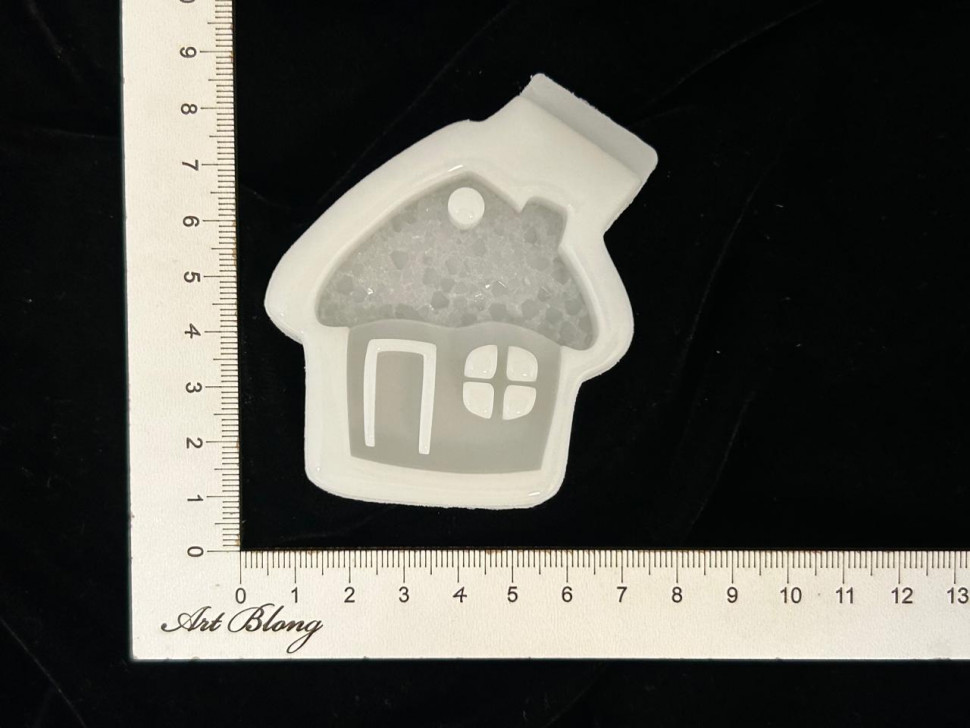 No. 268 House with Crystal Roof Silicone Mold - image 4